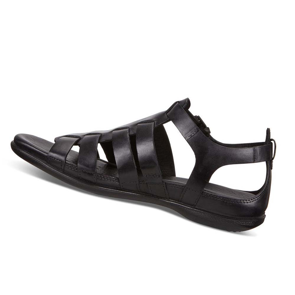 Women's Ecco Flash Flat Sandals Black | Canada 178JPQ